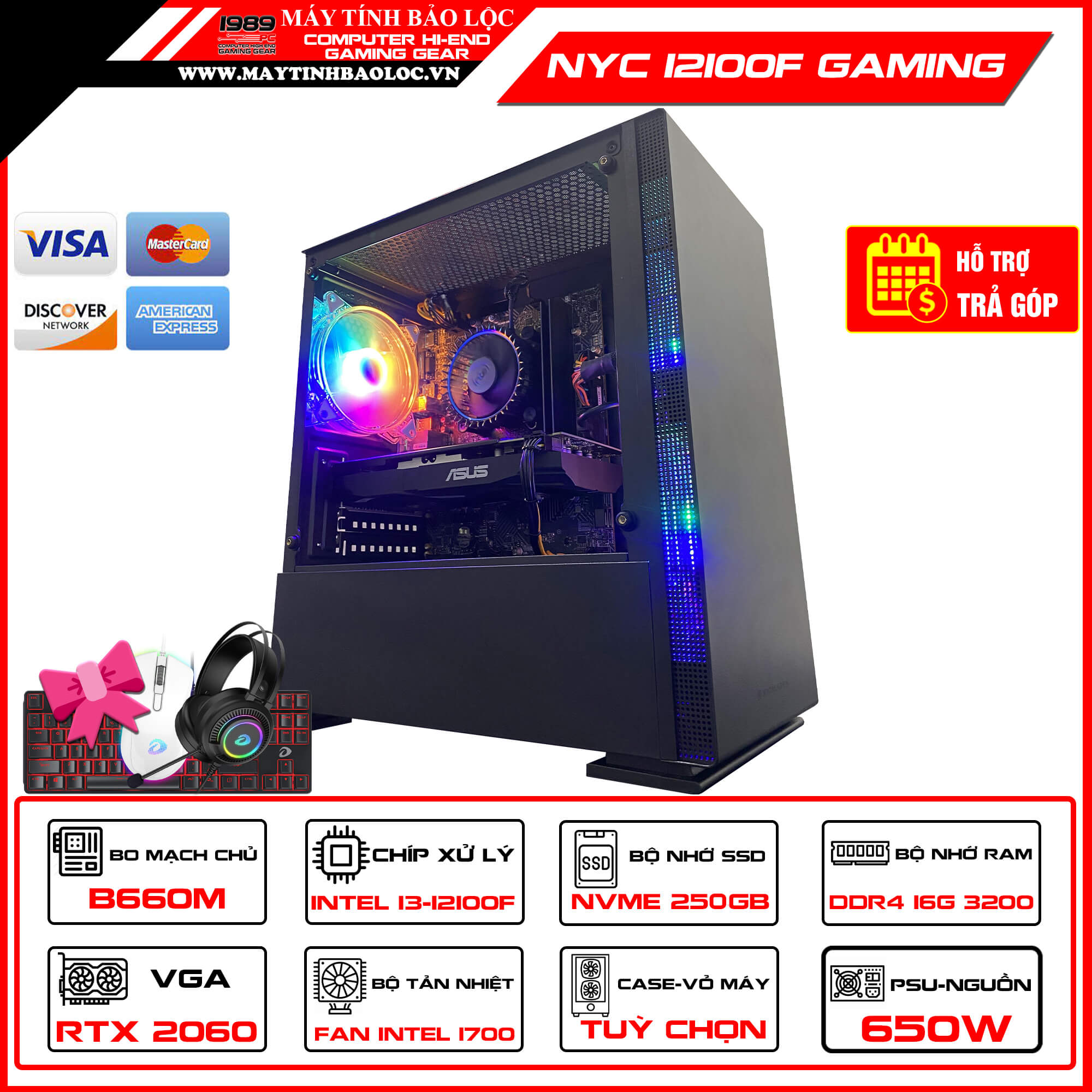 bộ PC NYC 12100F GAMING