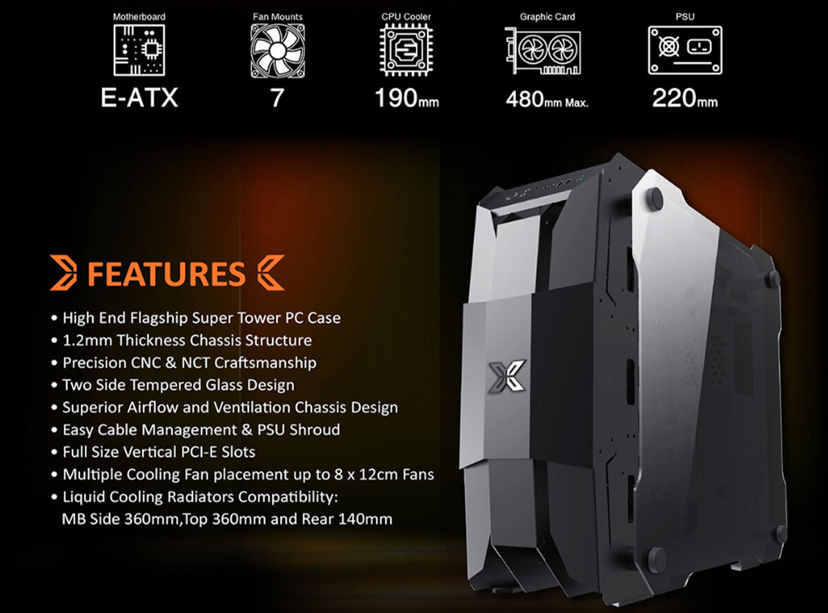 Case XIGMATEK X7 BLACK (EN46218) 