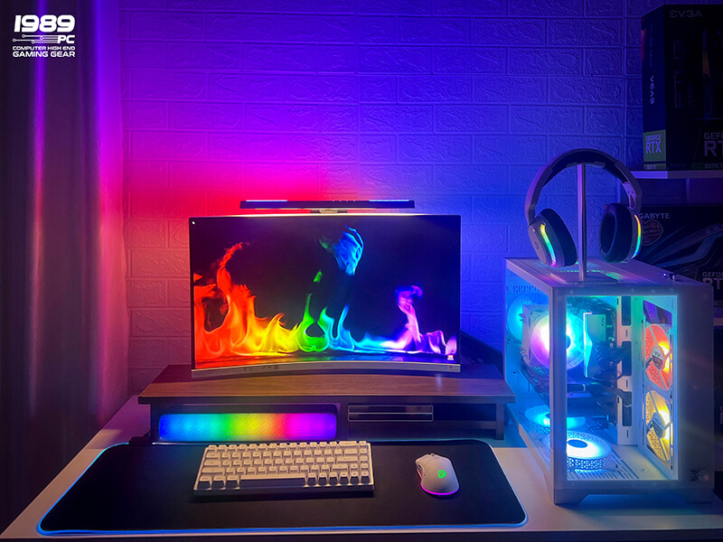 Góc setup gaming RGB
