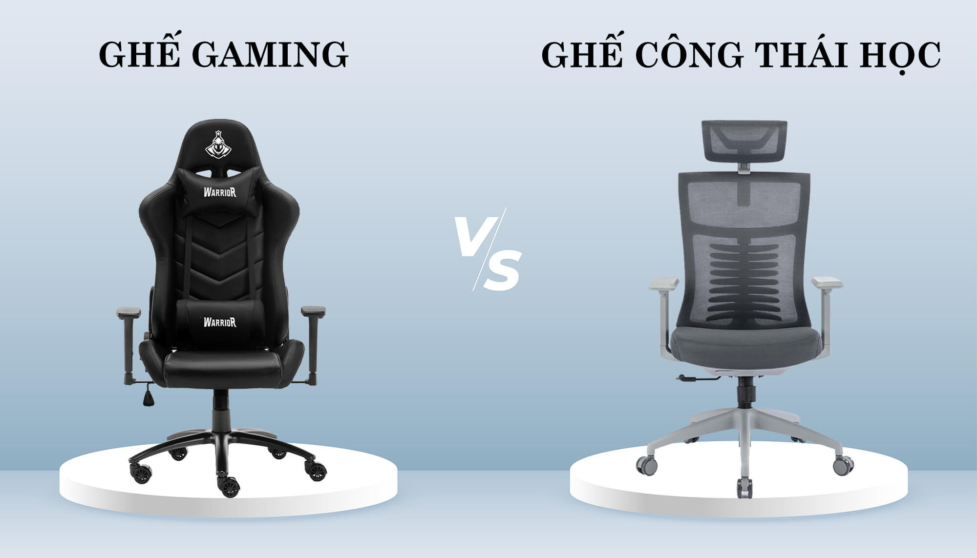 Chọn ghế gaming hay ghế công thái học để sử dụng ?