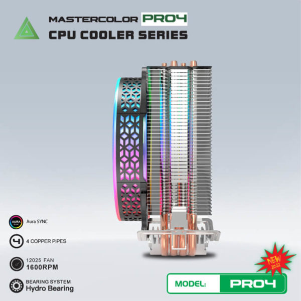 Tản nhiệt CPU VSP MASTERCOLOR PRO-4 (Blue) - Hình ảnh 5