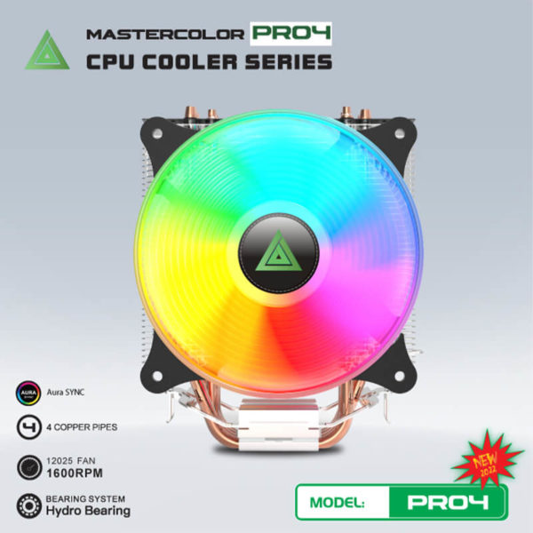 Tản nhiệt CPU VSP MASTERCOLOR PRO-4 (Blue) - Hình ảnh 6