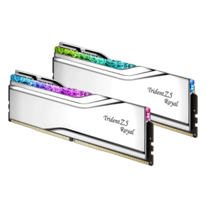 RAM GSkill Trident Z5 RGB Royal Silver – 32GB (2x16GB) DDR5 – Bus 6400MHz Cas 32 (F5-6400J3239G16GX2-TR5S)