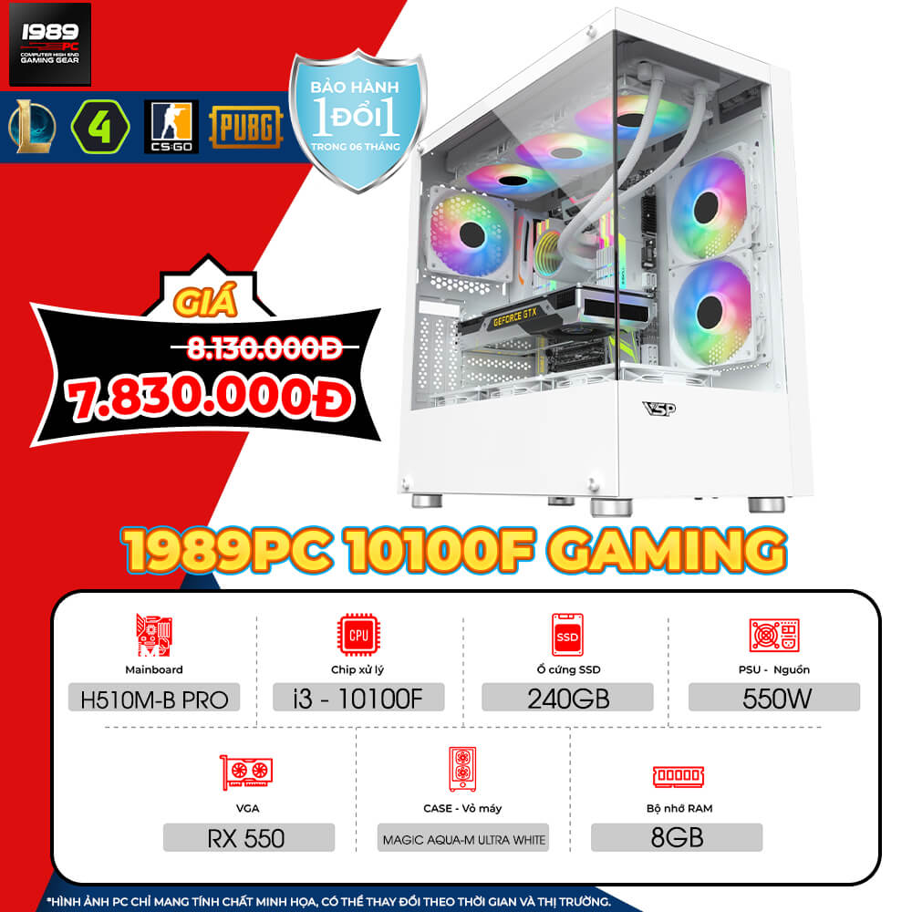 1989PC 10100F Gaming