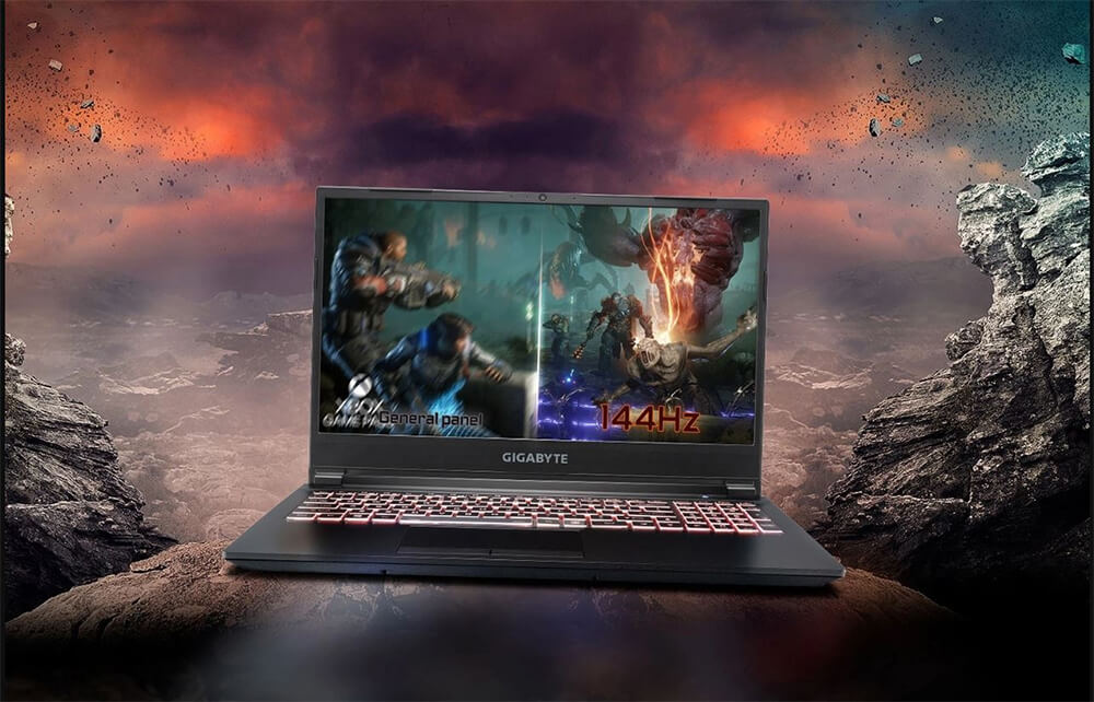 Laptop Gaming Gigabyte A5 K1-AVN1030SB (Ryzen 5 5600H, RTX 3060 6GB, Ram 8GB DDR4, SSD 512GB, 15.6 Inch IPS 144Hz FHD)