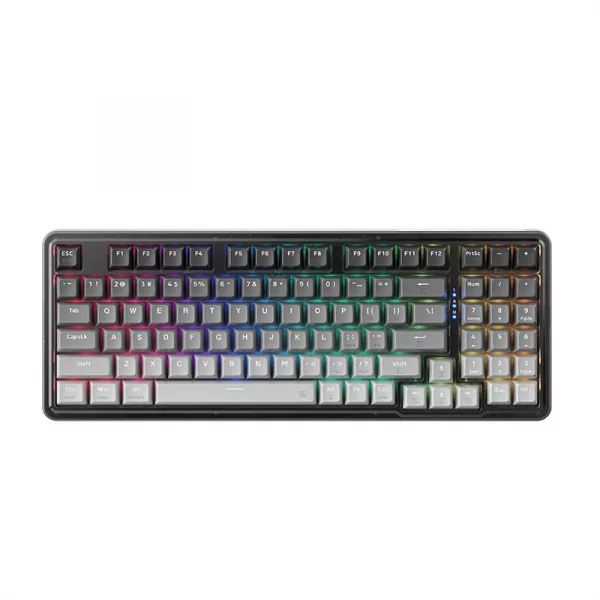 MACHENIKE K500F-B94W TRI-MODE RGB GREY GR PURPLE SWITCH - Hình ảnh 3