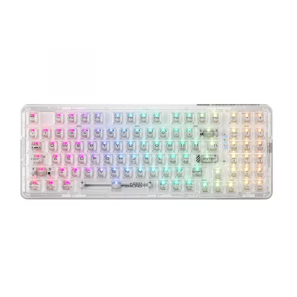 MACHENIKE K500F-B94W TRI-MODE RGB GREY GR PURPLE SWITCH - Hình ảnh 4