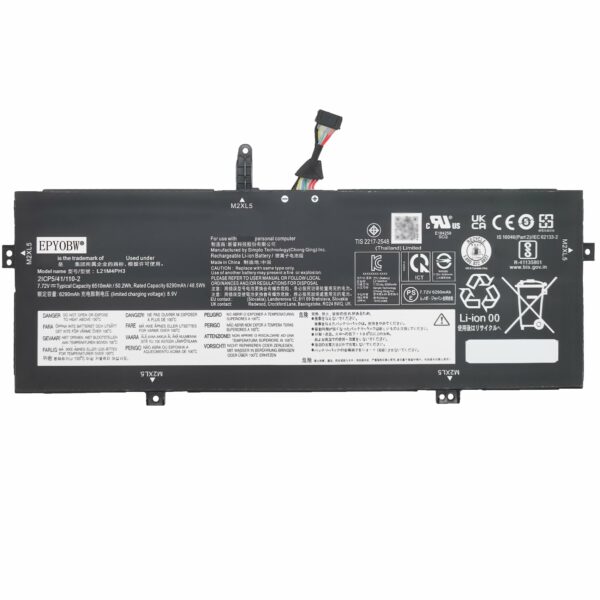 Pin laptop Lenovo Slim 7 Carbon 13IAP, Yoga Slim 7 Carbon 13IAP7 13IRP8 Series, L21C4PH3 L21D4PH3 L21L4PH3 L21M4PH3 (ZIN) – 4 CELL -linhkienlaptopbaoloc