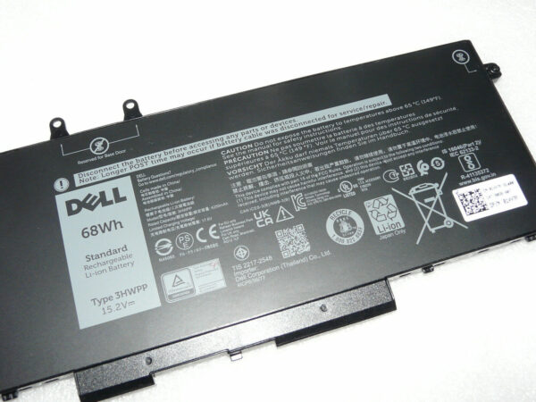 Pin laptop Dell Latitude 5401 5410 5411 5501 5510 5511, Precision 3541 3551, 3HWPP 68WH (ZIN) – 4 CELL -linhkienlaptopbaoloc