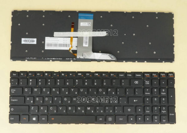 Bàn phím laptop Lenovo Yoga 500-15IBD, 500-15IHW, 500-15ISK, 500S-15ISK, M51-80, Flex 3-15 1570 1580, Edge 2 1580, Ideapad 700-15ISK, 700-17ISK (đèn) -linhkienlaptopbaoloc