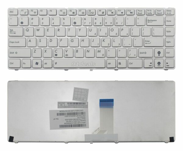 Bàn phím laptop asus a42 a43 k42k43 k84u30 u31 u35 u45 u80 u81 ul30 ul80 p42 n43 n82 x42 x43 x44 x45 – k42 trắng -linhkienlaptopbaoloc