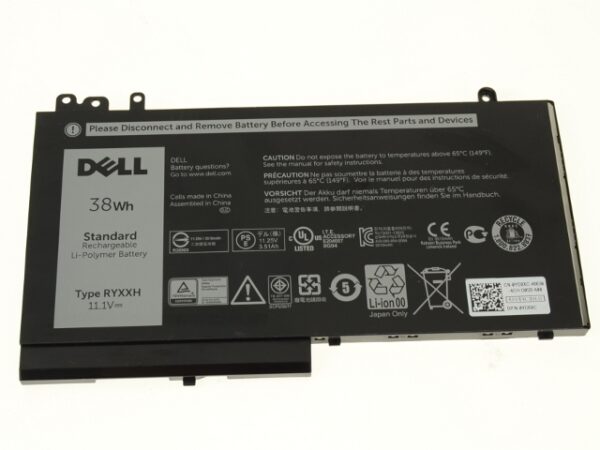 Pin laptop Dell Latitude E5250, RYXXH NGẮN 38WH (ZIN) – 4 CELL -linhkienlaptopbaoloc