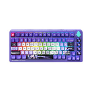 Bàn phím Machenike K600T-B82 White Purple Tri-Mode RGB