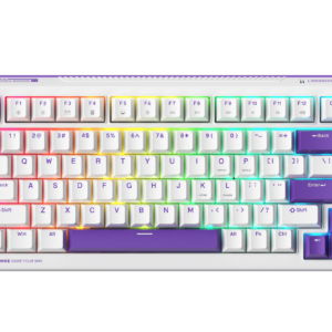 Bàn phím Machenike K600T-B82 White Purple Tri-Mode RGB