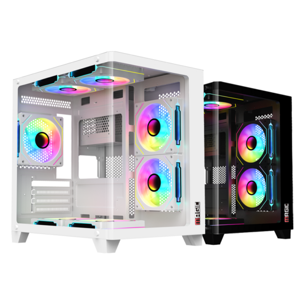CASE MAGIC GM-02 CURVED BLACK (M-ATX) - Vỏ máy tính - Hình ảnh 6