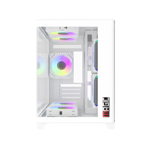 CASE MAGIC GM-02 CURVED WHITE (M-ATX) – Vỏ máy tính - Hình ảnh 2