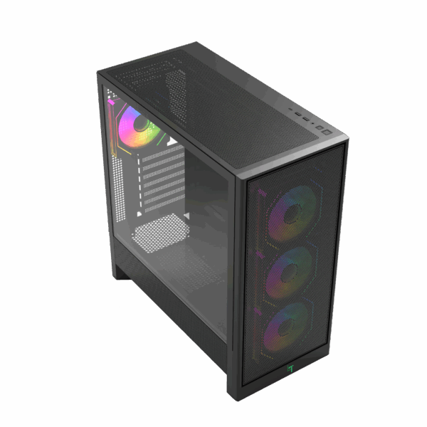 Case LINK TECH BAHAMUT 4FA - BLACK - Ảnh 5