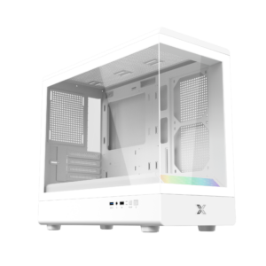 Vỏ Case Máy Tính XIGMATEK - PURA ML ARCTIC - PREMIUM GAMING M-ATX, ARGB LIGHTING BAR